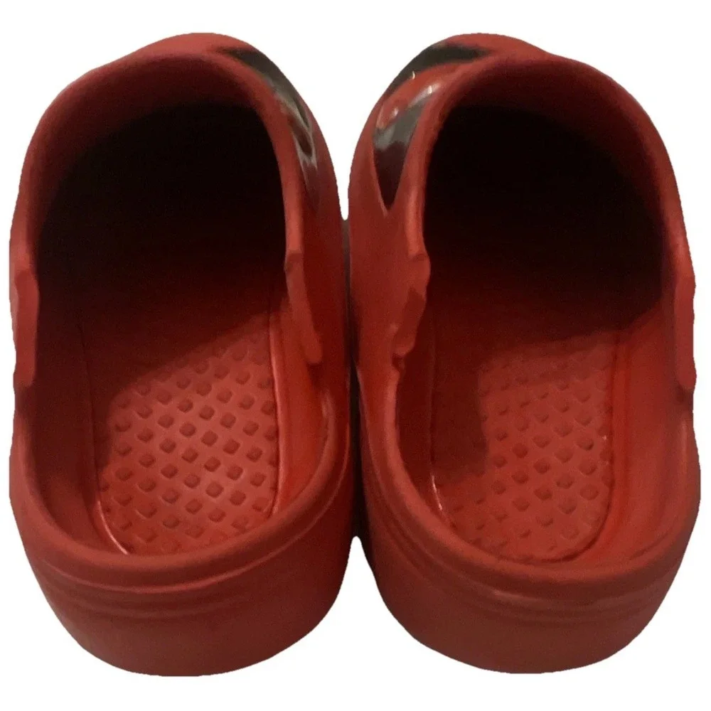Disney‎ Cars Lightning McQueen Kids Red Clog Slip-On Shoes Size 7/8 Toddler